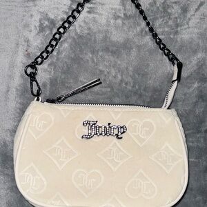 Juicy Couture cream/white clutch bag purse NWOT